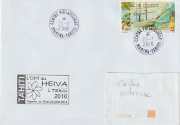 15768  HEIVA - Centre Philatélique - MAHINA - TAHITI - 23/7/2016 - Storia Postale