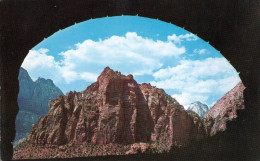 1 AK USA / Utah * Tunnel View From Lover End Of The Zion-Mt. Carmel Tunnel - Zion National Park * - Zion