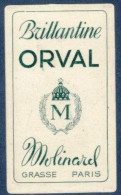 Etiquette Parfum Brillantine Orval Molinard Grasse - Paris 3 Cm X 5,1 Cm En Superbe.Etat - Etiketten