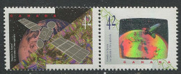 Canada:Unused Stamps Satellite, Earth, Space, Hologram, 1992, MNH - Noord-Amerika