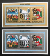 BURUNDI 1972 - NEUF**/MNH - Série Complète BF Mi 62A / 63A - COB BL 60 / 61 - INDEPENDANCE - Unused Stamps