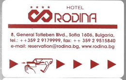 CLE-MAGNETIQUE-HOTEL-RODINA-BULGARIE-TBE - Hotelsleutels