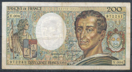 °°° FRANCE 200 FRANCS 1981 °°° - 200 F 1981-1994 ''Montesquieu''