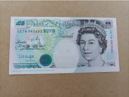 Billete De Inglaterra De 5 Libras, UNC - 5 Pounds