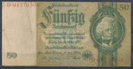 °°° GERMANY - 50 REICHSMARK SERIE D °°° - 50 Reichsmark