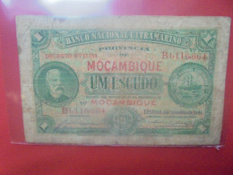 MOZAMBIQUE 1 ESCUDO 1941 Circuler (B.29) - Mozambico