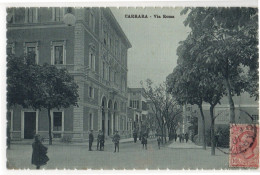 Carrara - Via Roma - Viaggiata 1915 (vedi Descrizione) - Carrara