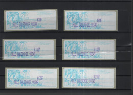 Neukaledonien Michel Cat.No. Mnh/** ATM Set 1 Teller 98349 Blue - Automatenmarken