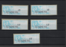 Neukaledonien Michel Cat.No. Mnh/** ATM Set 1 Teller 98342 (2) - Franking Labels