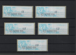 Neukaledonien Michel Cat.No. Mnh/** ATM Set 1 Teller 98349 (2) - Timbres De Distributeurs