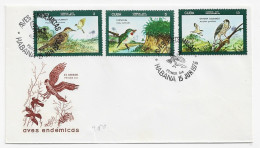 3782   FDC Habana 1976,   Serie II , Aves Endémicas,  Pájaros, - Lettres & Documents