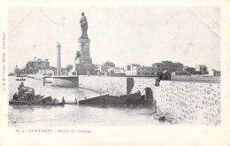 EGYPTE - Port-Said - Statue De Lesseps - Carte Postale Ancienne - Port-Saïd