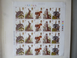 GREAT BRITAIN SG 1039-43 BRITISH WILDLIFE SETENENT BL4 - Sheets, Plate Blocks & Multiples