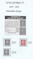 GB George Vl - 1937/1950  WATERLOW Essays  (3) U/M - Nuevos