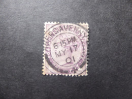 GREAT BRITAIN SG 174 One Penny 1881 Postmark  ABERGAVENNY 1901  - Unclassified