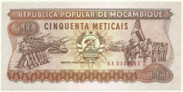 Mozambique - 50 Meticais - 16.06.1986 - Unc. - P 129.b - Serie AK - Mozambico