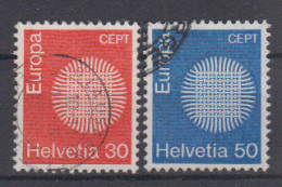 EUROPA - CEPT - Michel - 1970 - ZWITSERLAND - Nr 923/24 - Gest/Obl/Us - 1970