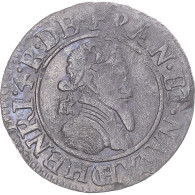 Monnaie, France, Henri IV, Double Tournois, 1591, Châlons-en-Champagne, TB+ - 1589-1610 Henri IV Le Vert-Galant