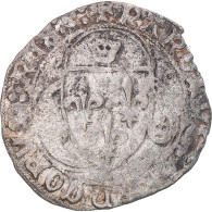 Monnaie, France, Charles VIII, Blanc à La Couronne, 1483-1498, Montpellier - 1483-1498 Carlos VIII El Afable