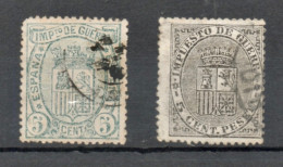 Espagne - España  - Spain 1874.- Impuesto De Guerra, Ed 141 Sd (*) Et 154, Oblitérés - Usados