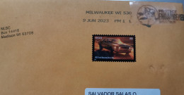 Milwakee Cover To Arizona 1969 Ford Mustang 302  Car Endangered Panda Postmark D - Lettres & Documents