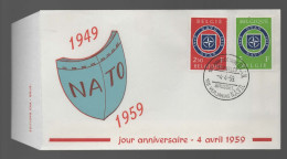 FDC : Nr 1094/95 Stempel: Bruxelles - Brussel - 1951-1960