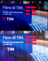 C&C 4727 2 SCHEDE NUOVE SMAGNETIZZATE FIBRA DI TIM VARIETA' COLORE - [3] Erreurs & Variétées