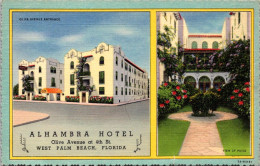 Florida West Palm Beach The Alhambra Hotel Curteich - West Palm Beach