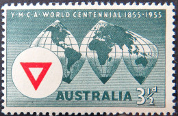 1955 - Australia World Centennial Of Y.M.C.A. (YMCA) - 3 1/2d Stamp MLH - Nuovi