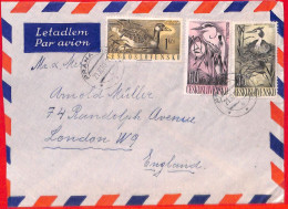 Aa0628 - CZECHOSLOVAKIA - Postal History - COVER 1960 Birds DUCKS - Lettres & Documents