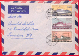 Aa0631 - CZECHOSLOVAKIA - Postal History - COVER To ENGLAND 1960 Ships BOATS - Covers & Documents