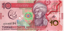 Turkmenistan    10 Manat    2017  UNC - Turkménistan