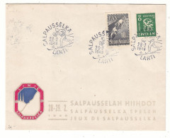 Finlande - Lettre De 1948 - Oblit Salpausselka - Ski De Fond - Laboureur - - Covers & Documents