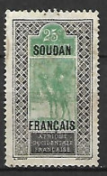 SOUDAN     -   1921 .   Y&T N° 27 Oblitéré .   Méhari - Oblitérés