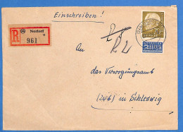 Allemagne Republique Federale 1954 Lettre Einschreiben De Nortorf (G19883) - Lettres & Documents