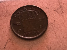 Münze Münzen Umlaufmünze Belgien 50 Centimes 1983 Belgique - 50 Cents