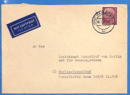 Allemagne Republique Federale 1957 Lettre Par Avion De Hamburg (G19935) - Brieven En Documenten