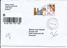 Bulgaria Registered Cover Sent To Denmark 18-7-2011 - Covers & Documents