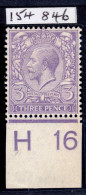 1912 3d Very Pale Violet Fine Lightly Mounted Mint With Control H16. Clean RPS Certificate Stating Genuine. Rare Shade. - Unused Stamps