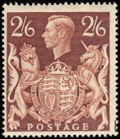 1939-48 2/6d Brown Fine Unmounted Mint. - Nuevos