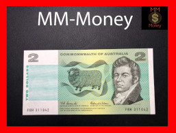 AUSTRALIA  2 $ 1966  P. 38 A "Commonwealth"   *sig. Coombs - Wilson*   "scarce Note"   AXF     [MM-Money] - 1966-72 Reserve Bank Of Australia