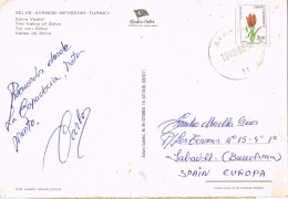 50621. Postal Aerea AVANOS (turquia) 1988. Ruinas VALLE De ZELVE, Casas Trogloditas Capadocia - Briefe U. Dokumente