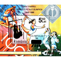 ROMANIA 1738, 2006,* 2006 Gymnastics 2006 - Olympic Stamp Of 1996 Surcharged, GYMNASTIQUE - Otros & Sin Clasificación