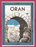 étiquette Oran 12° Homme Algérien Costume Traditionnel Architecture - Architectuur