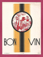 étiquette Bon Vin Couple De Vignerons Hotte - Parejas