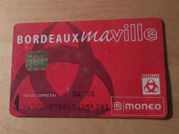 JOLIE CARTE MONEO PORTE MONNAIE ELECTRONIQUE VILLE DE BORDEAUX !!! - Monéo