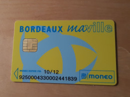 JOLIE CARTE MONEO PORTE MONNAIE ELECTRONIQUE VILLE DE BORDEAUX T.B.E !!! - Monéo