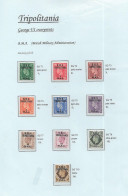 George Vl  Low Values (15) Overprinted     BMA   TRIPOLITANIA   MINT Hinged - Nuevos