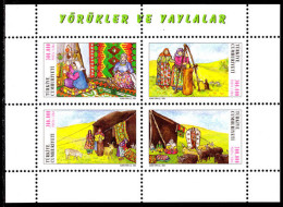 Turkey 2000 Nomads Of The High Plateau Souvenir Sheet Unmounted Mint. - Unused Stamps