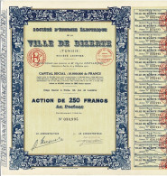 Titre De 1939 - Société D'Energie Electrique De La Ville De Bizerte- - Africa